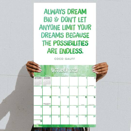 2027 Play Like A Girl Wall Calendar
